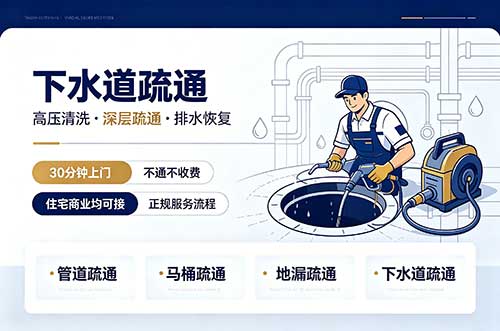 鹤岗下水道疏通